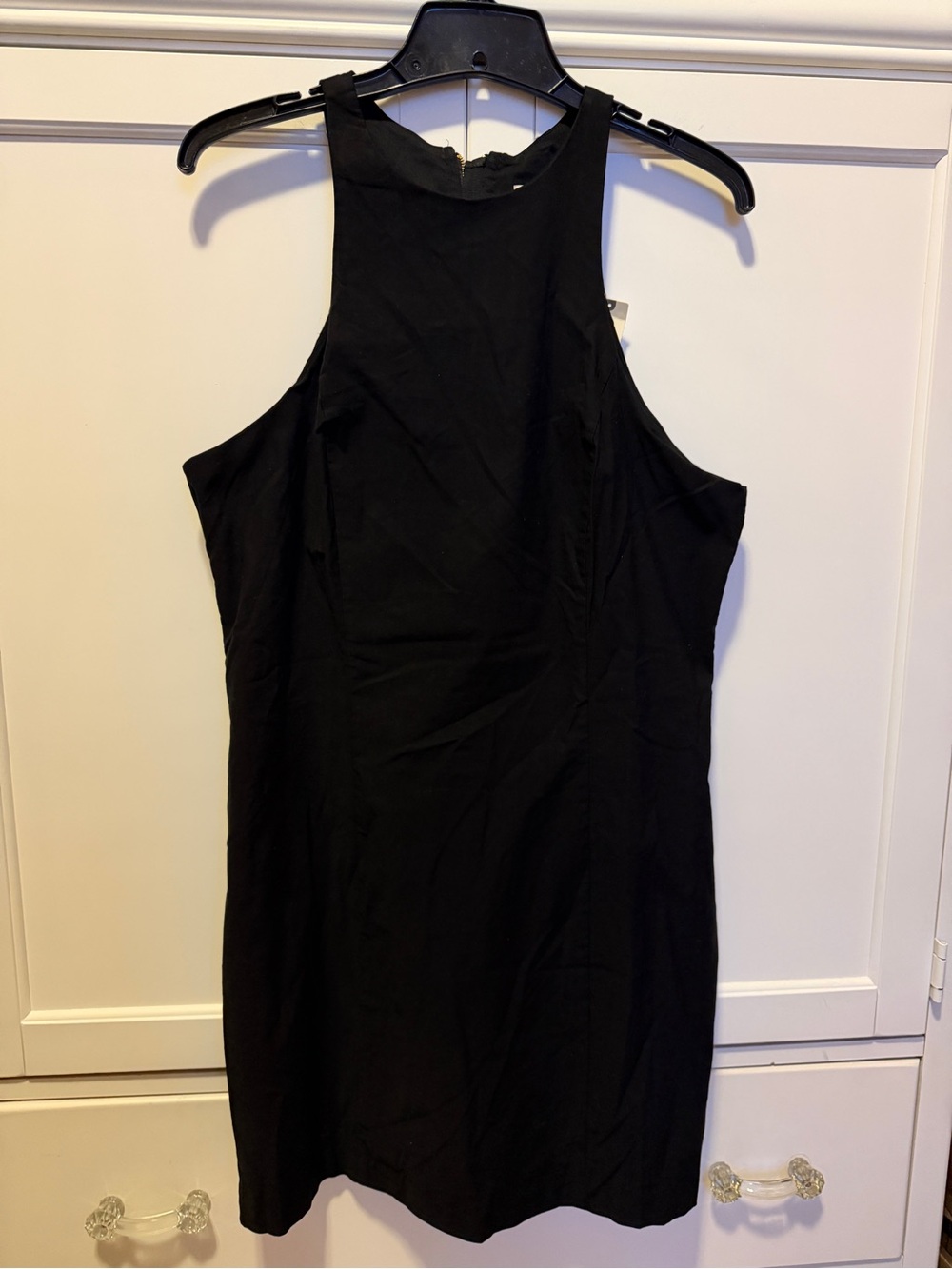 Anthropologie Sleeveless Black High-Neck Mini Dress- NWT